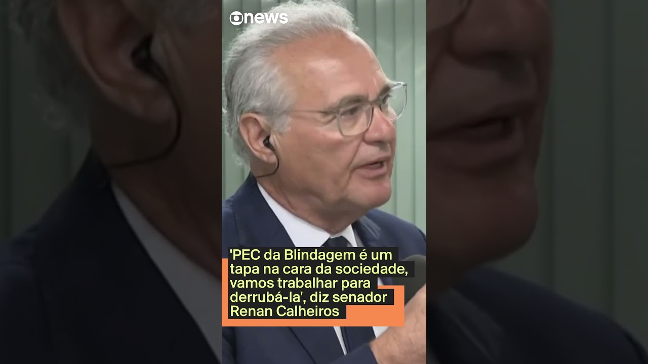 PEC da Blindagem é tapa na cara da sociedade vamos trabalhar para derrubá la diz Renan Calheiros