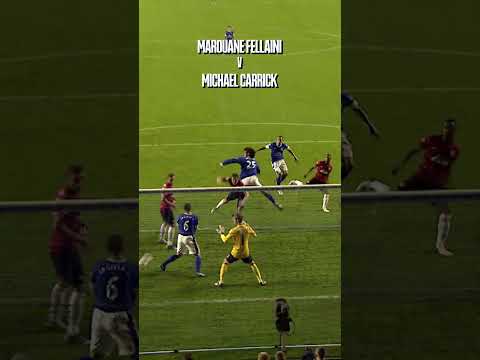 Marouane Fellaini powered past Manchester United's Michael Carrick OTD in <strong>2012</strong>! 🔵