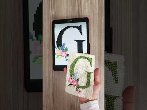 Cross-stitch Letter G #shorts #trending #crossstitch#viral