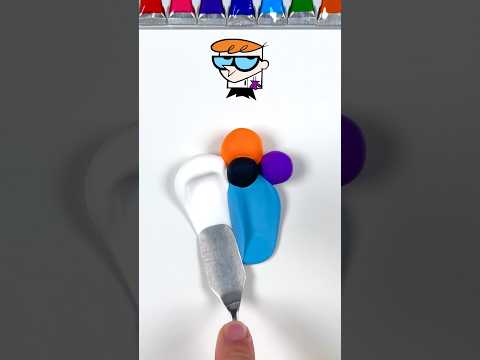 Mixing nostalgic cartoon characters colors #colormixing #oddlysatisfying #satisfying #guessthecolors