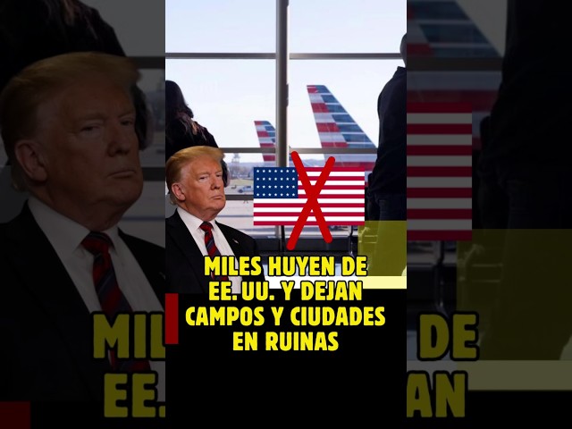 Miles huyen de EE.UU. y dejan campos y ciudades en ruinas