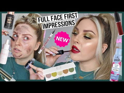 full face (ish) FIRST IMPRESSIONS! 🍂 grunge vibes fall tutorial w new makeup
