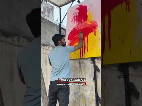 Kun Faya Kun Arabic Calligraphy Art – Beautiful Islamic Wall Painting #paintasticvalley #arabicart