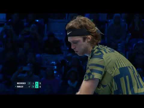 HIGHLIGHTS: Andrey Rublev vs. Daniil Medvedev; 2022 ATP Finals Round Robin