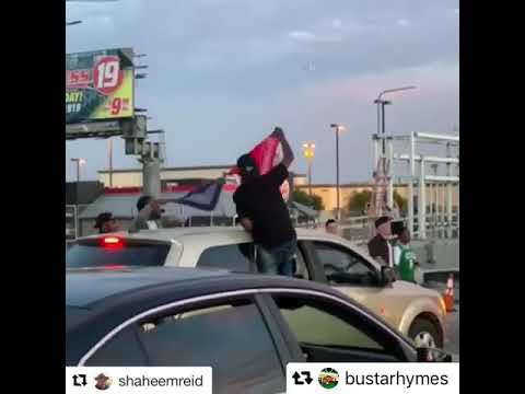 Crip And Blood Unity At Nipsey Hussles Funeral And Procession