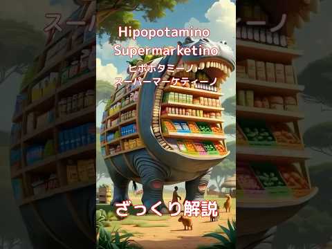 【#italianbrainrot 】Hipopotamino Supermarketino ヒポポタミーノ・スーパーマーケティーノ【ざっくり解説】