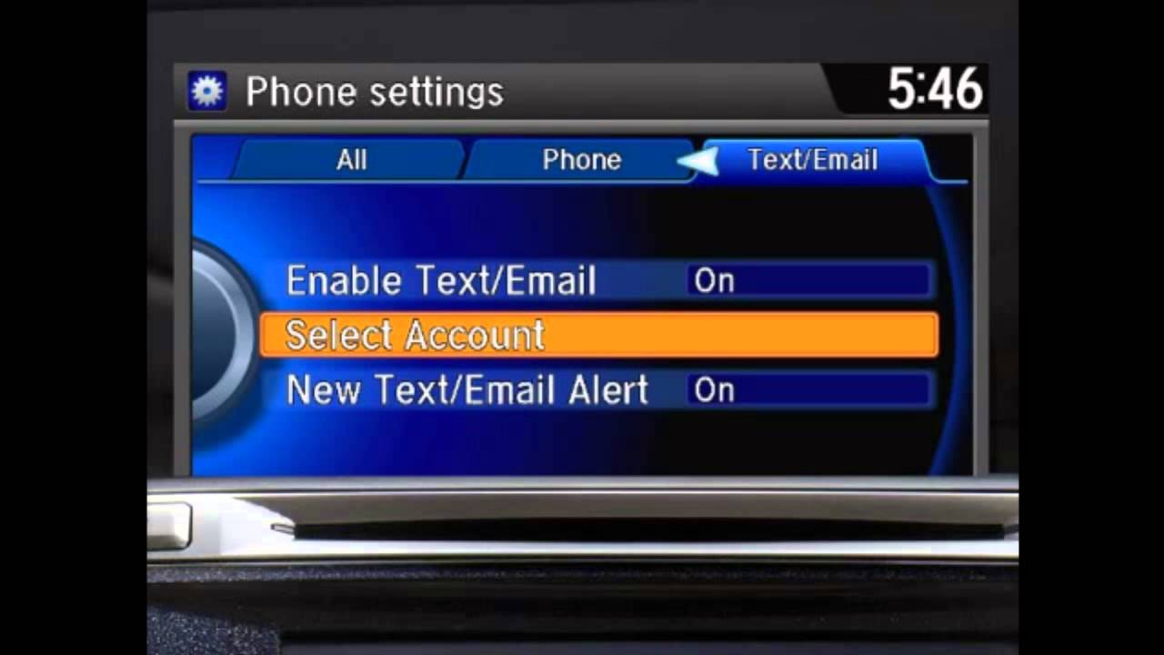 Honda accord sms text message function #3