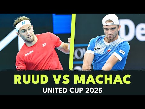 Entertaining Casper Ruud vs Tomas Machac Match | United Cup 2025