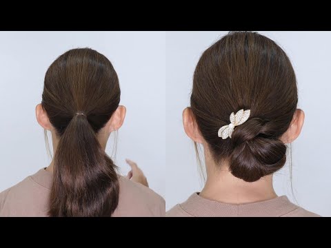 【ミディアム ロングヘア向け】三つ編みで作るシニヨン