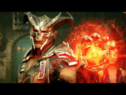 Mortal Kombat 1 Shao Kahn Uses Shinnok's Amulet Scene MK1 (2023)