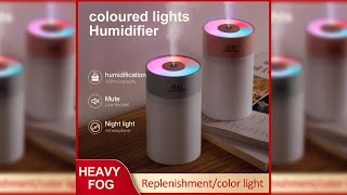 Pratinjau video produk Weaver Air Humidifier Pelembap Udara dengan Lampu RGB 260ml - H5