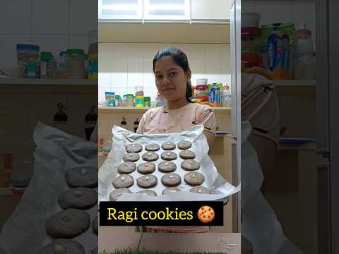 Baking stories:5✅👩‍🍳Healthy Ragi cookies🍪#ragibiscuits#bakingstories#cookiesrecipe#food #bakingvideo