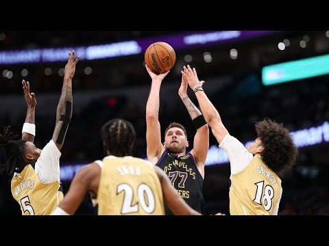 LeBron Lefty Poster! Luka Doncic 37 Pts Triple Double vs Wizards!