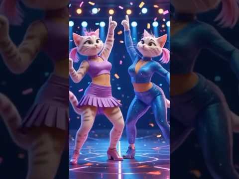 Meow Dance 😻🔥 #ai #fyp#shorts#shortsfeed #usacats #cutecat #catshorts #funny #meow