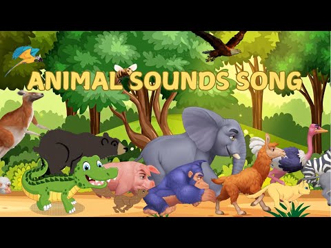 Animal Sounds Song 🦁🐘🎶 Learn ABC Animals with Joyful Sounds 🐾 Best Nursery Rhymes for Toddlers