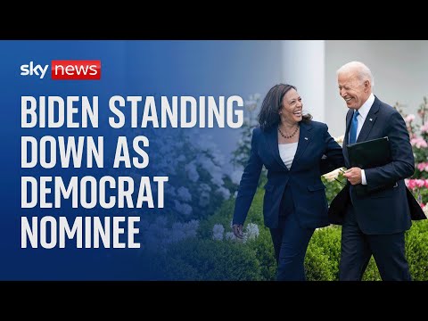 Watch live: Joe Biden withdraws from presidential race and endorses Kamala Harris