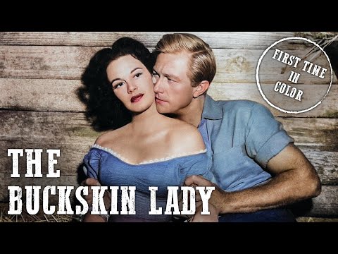 The Buckskin Lady | Patricia Medina | Colorized | Western