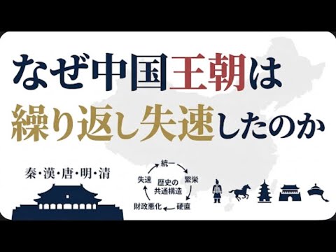 なぜ中国王朝は崩壊を繰り返したのか。秦・漢・唐・明・清の共通構造