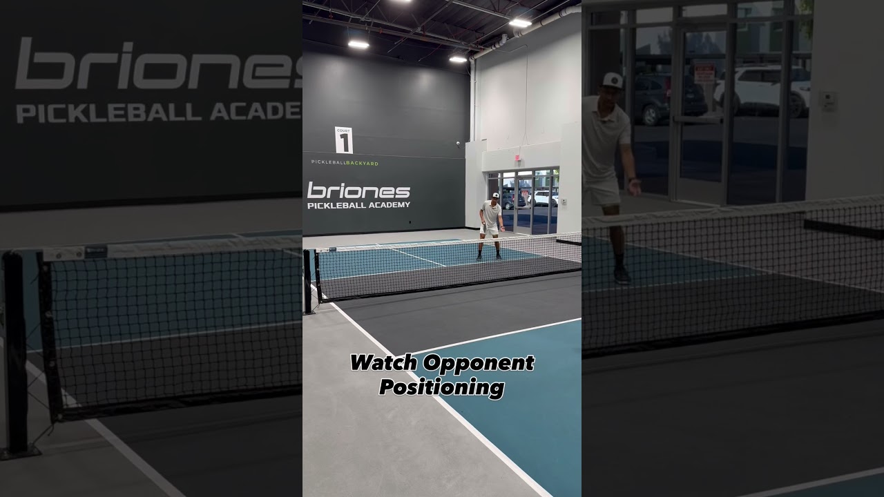 Inside out forehand dink 🎯 One of Ben Johns’ favorite ways to open up the court in pickleball.