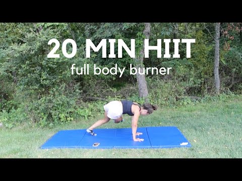 20 Min FULL BODY HIIT CARDIO Workout - At Home, No Equipment