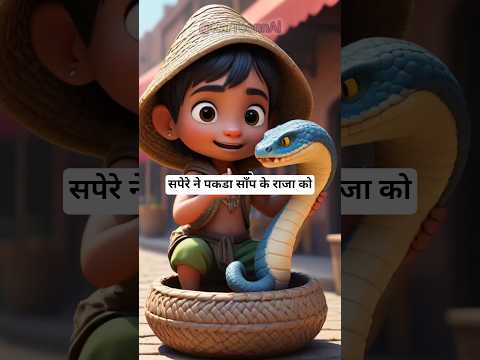 सपेरे ने पकडा साँप के राजा को #shorts #ai #new #story #trending #viral #cartoon #shortvideo #short