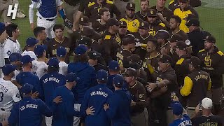 Dodgers & Padres GET INTO IT After Fernando Tatis Jr. Gets Hit by Pitch 🔥