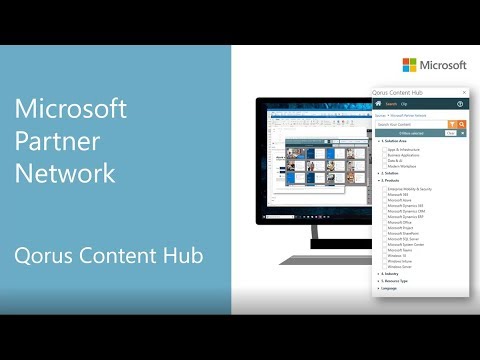 Qorus Content Hub for the Microsoft Partner Network.