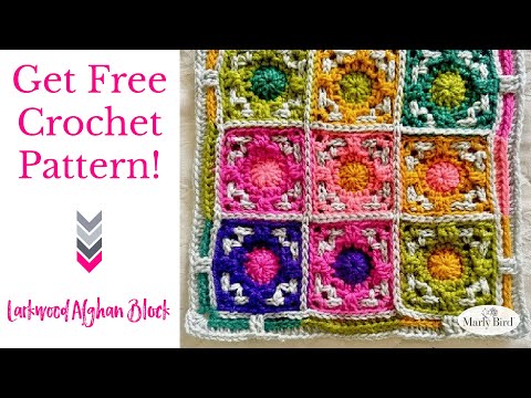 Unique Crochet Afghan Block | Larkwood Crochet Square for Moogly
Crochet Along 2024 | Step-by-Step
