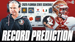 Florida State 2025 Record Prediction
