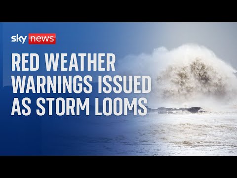 New 'danger to life' warnings issued as Storm Eowyn barrels in