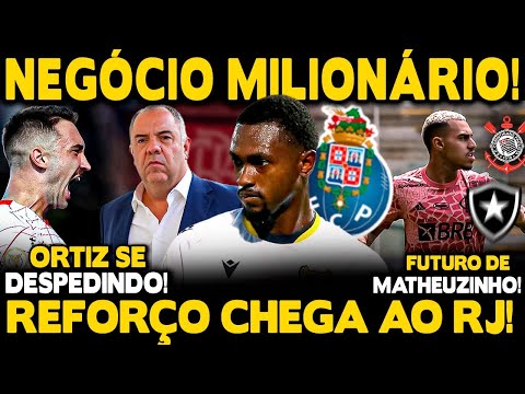 NEGÓCIO MILIONÁRIO! CONTRATAÇÃO DE ZAGUEIRO NA EUROPA! REFORÇO CHEGA AO RJ! FUTURO DE MATHEUZINHO!