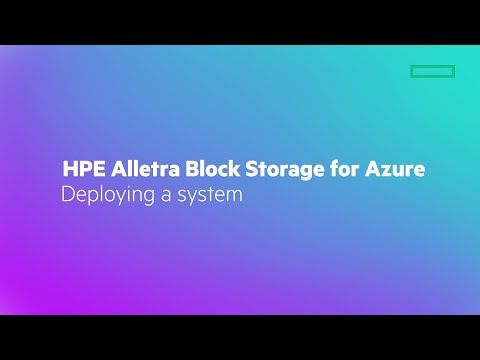 HPE Alletra Block Storage for Azure_Deploying a system