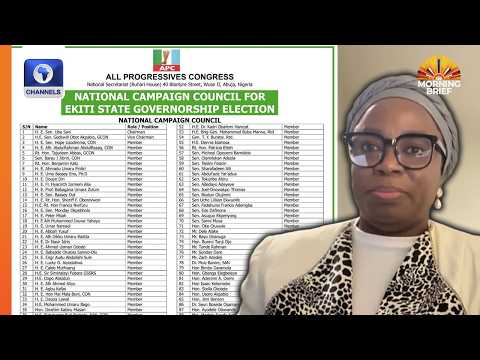 APC Chieftain Defends Party's Presidential Campaign Council List, Cites Room For Review