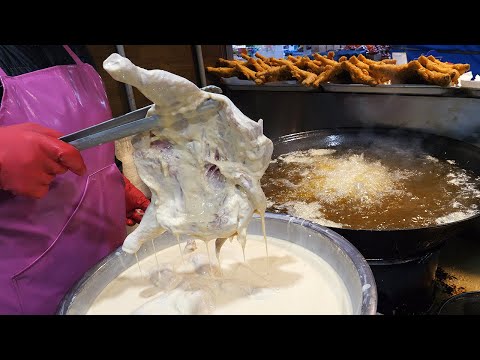 인기있는 시장통닭 닭강정 몰아보기 / popular fried chicken in the market