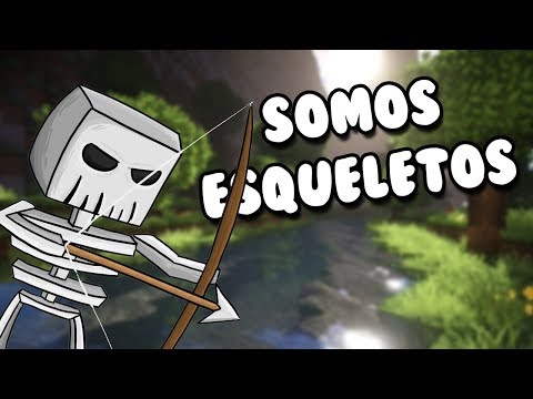 NOS CONVERTIMOS EN ESQUELETOS  Minecraft  VideoMoviles.com