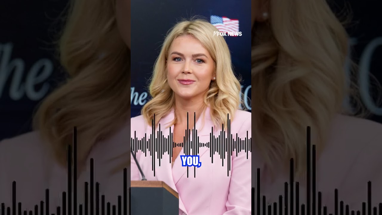 'HELLO, AMERICA': Karoline Leavitt greets White House callers with sharp shutdown message #shorts