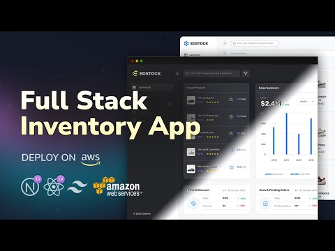 Build Nextjs Inventory Management Dashboard & Deploy on AWS | Postgres, Node, Tailwind, EC2, RDS, S3