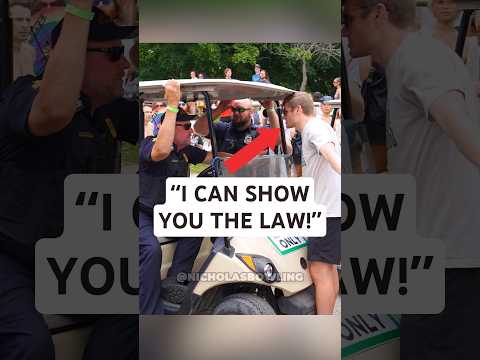 Preacher Confronts Police for Not Enforcing the Law