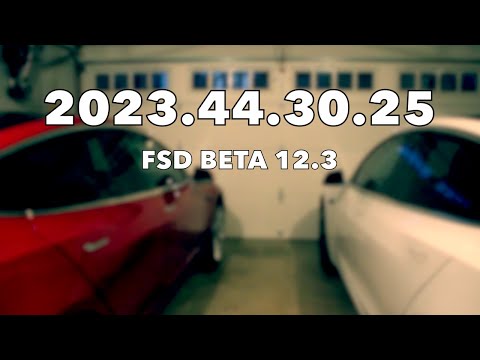 FSD Beta 12.3 | Tesla Software Update 2023.44.30.25