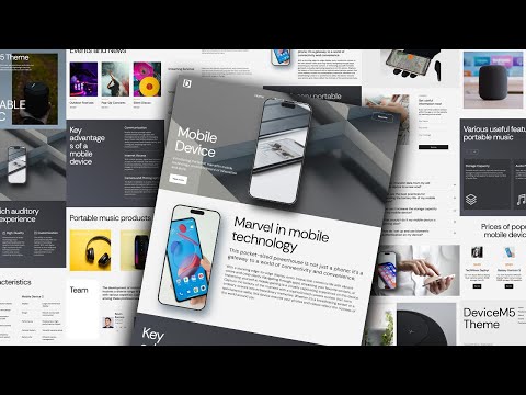 Affiliate Marketing Website Builder | Mobile device Website Theme DeviceM5 for Mobirise