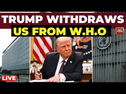 Donald Trump Live: Donald Trump Signs Order For US To Exit World Health Organization |Trump On W.H.O