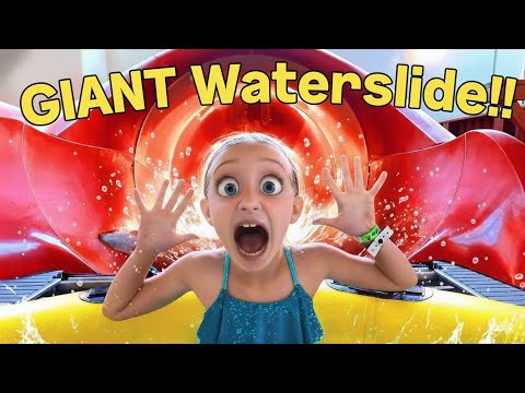 Trinity Faces Her Fears! Giant Waterslide!!! (Remastered)