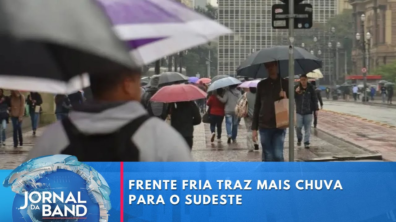 Previsão do tempo: frente fria traz mais chuva para o Sudeste | Jornal da Band