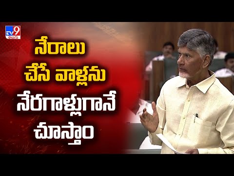 నేరాలు చేసే వాళ్లను నేరగాళ్లుగానే చూస్తాం : CM Chandrababu | AP Assembly 2024 - TV9