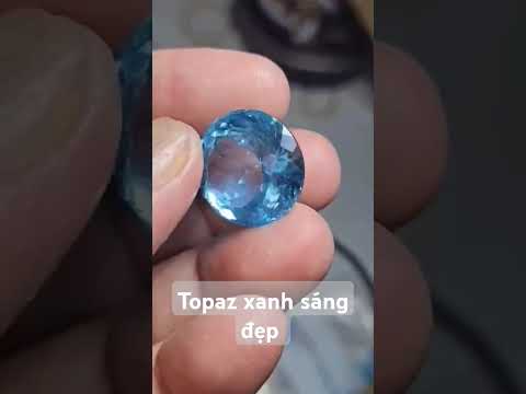 size bự topaz xanh cắt giác #gem #ruby