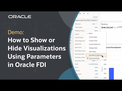 How to Show or Hide Visualizations Using Parameters in Oracle FDI