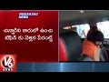 Baby rescued from locked car at Shamshabad Airport