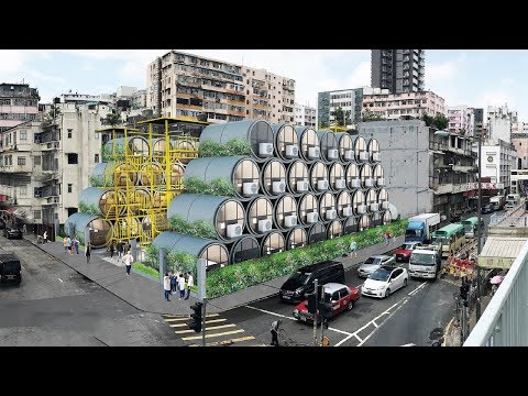 Micro homes inside water pipes could take advantage of unused urban space