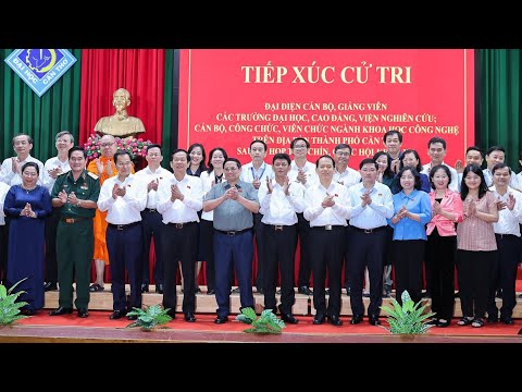 Thủ tướng tiếp xúc cử tri TP. Cần Thơ