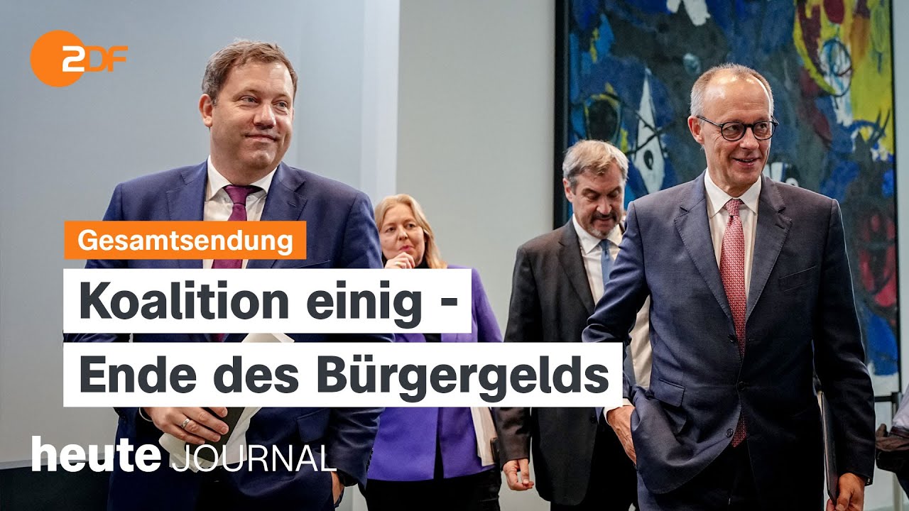 heute journal 09.10.2025 Koalitionsausschuss, Hoffnung in Nahost, Literatur-Nobelpreis